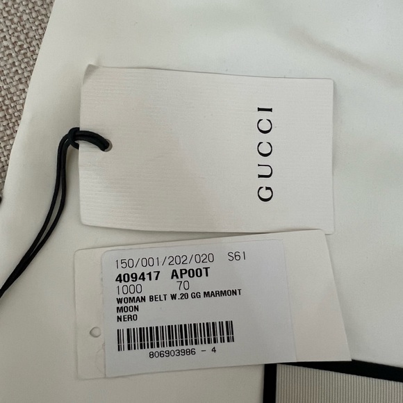 Authentic Gucci belt black and gold - Picture 5 of 7